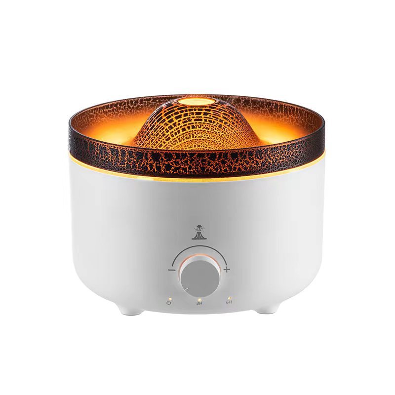 Mute Of New Small Simulated Flame Volcano Humidifier Flame Humidifier Volcano Diffuser Home Decorations

